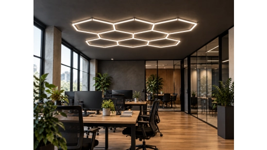 Modern Office with Eight-Hexagon Ceiling Light_1791439032.png